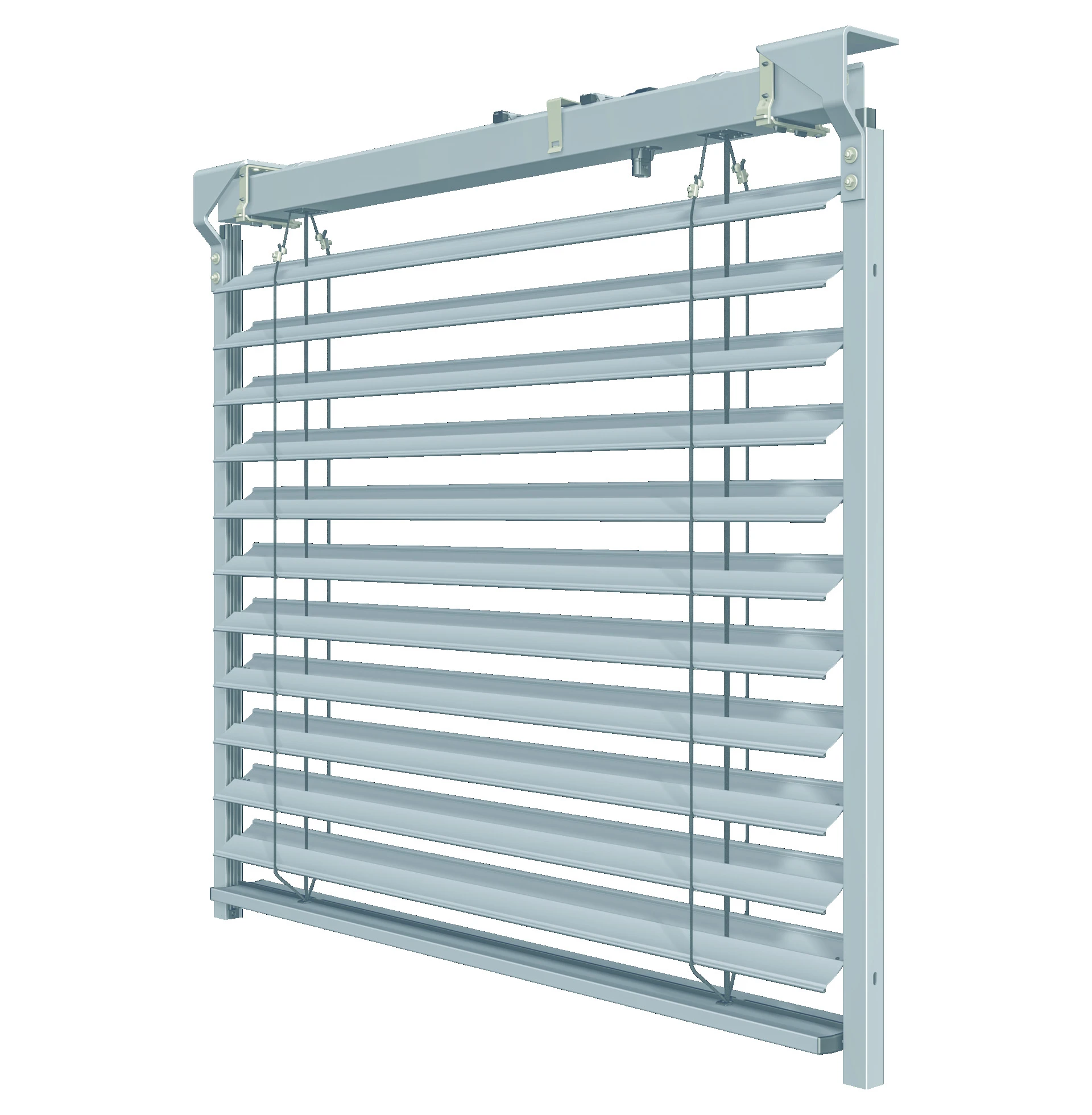 Moderne graue Jalousie für Fenster